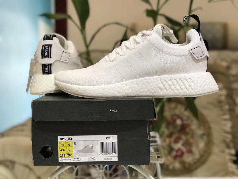 Autnentic Adidas NMD R2 Boost Pure White